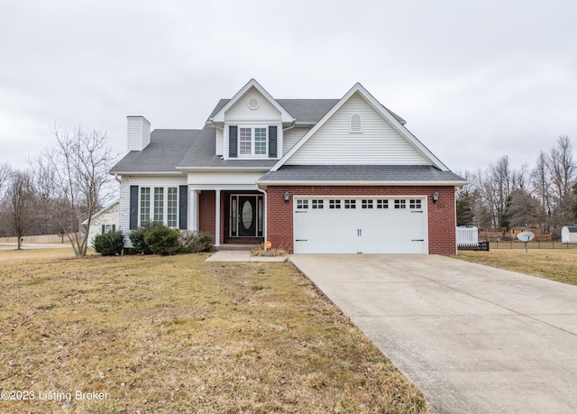 110 E Mandarin Ct, Elizabethtown, KY 42701 - view of front facade with a garage and a front yard