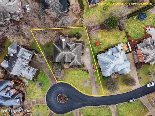 birds eye view of property