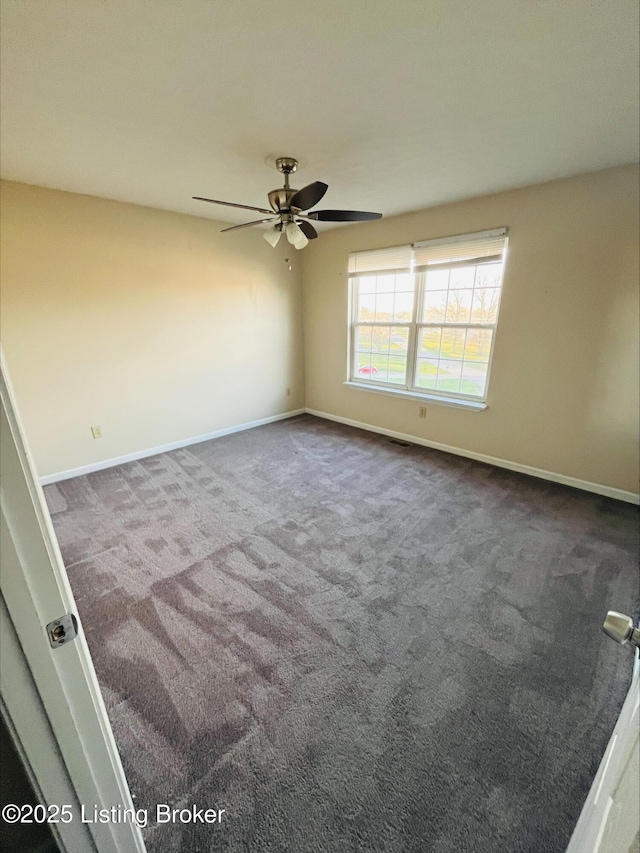 223 Lea Ct, Rineyville, KY 40162 - empty room with baseboards, carpet floors, and ceiling fan