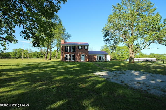 1472 Mulberry Pike, Eminence, KY 40019 - view of front of property with a chimney and brick siding