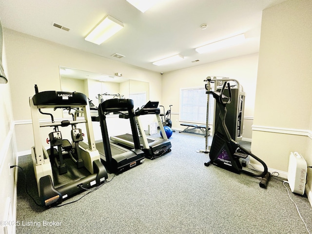 view of exercise room