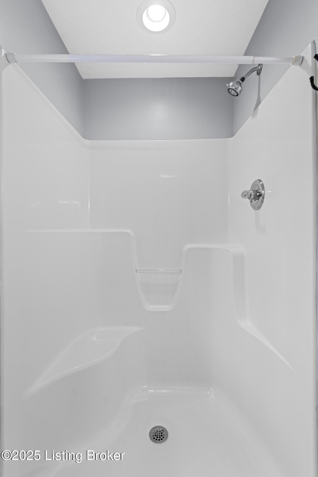 bathroom with a shower