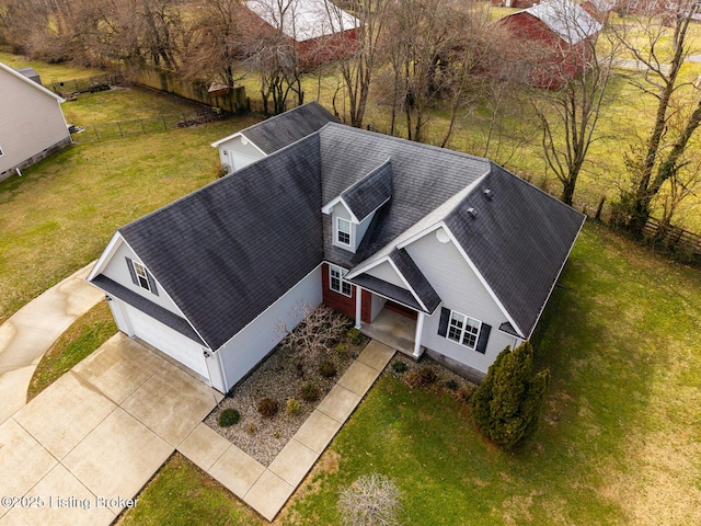 birds eye view of property