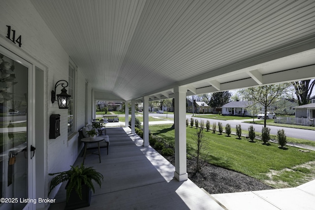 view of patio with covered porch