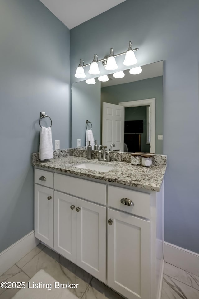 bathroom with vanity