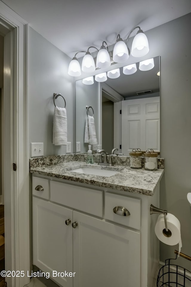 bathroom with vanity