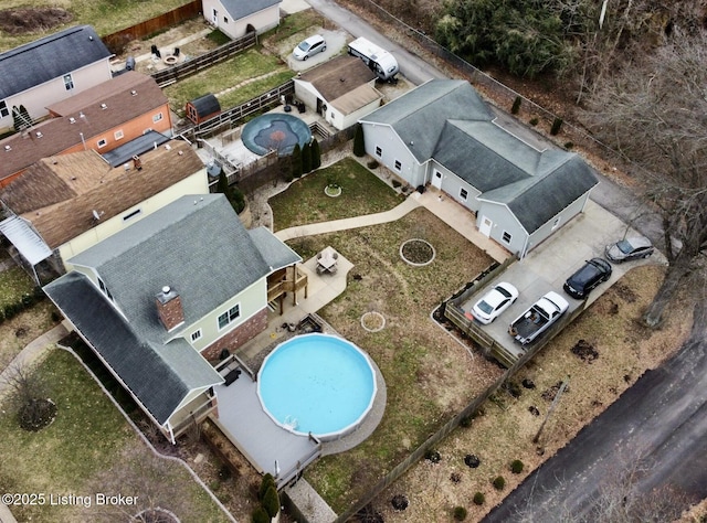 birds eye view of property