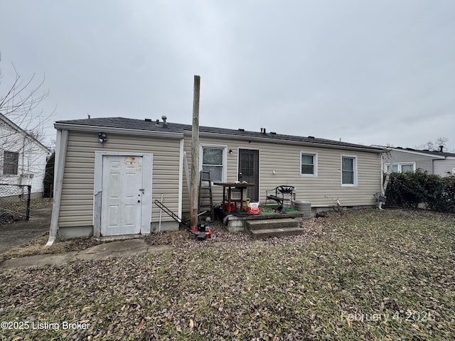 view of rear view of house