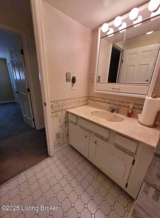 bathroom featuring vanity