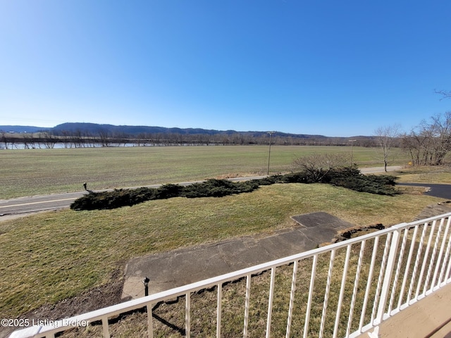 property view of mountains featuring a rural view