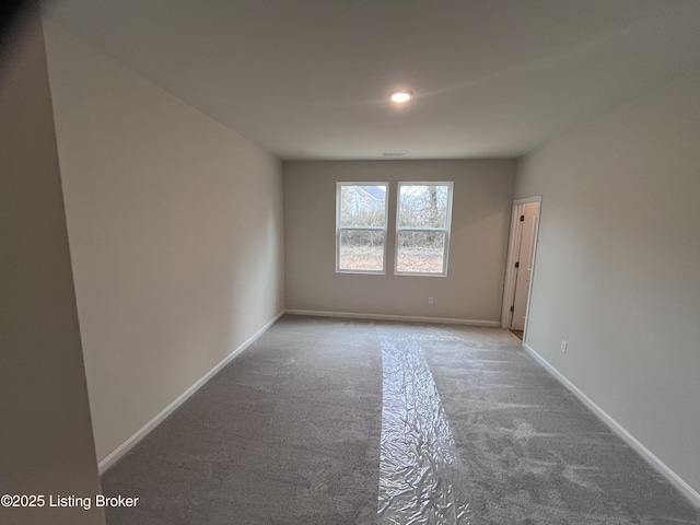 view of carpeted empty room