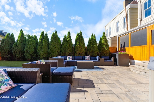 view of patio / terrace with outdoor lounge area