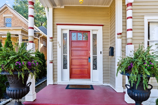 view of entrance to property