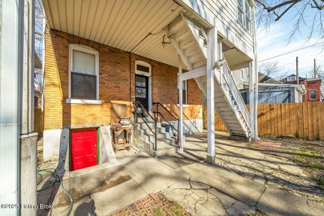 view of patio / terrace with fence