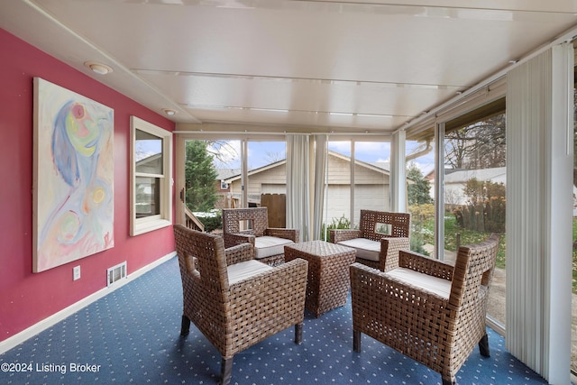 view of sunroom / solarium