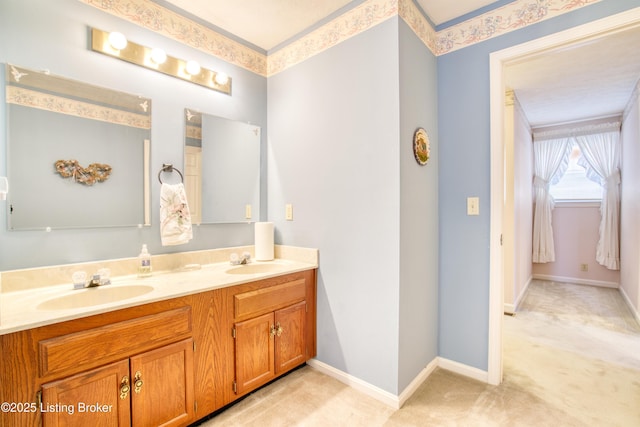 bathroom with vanity