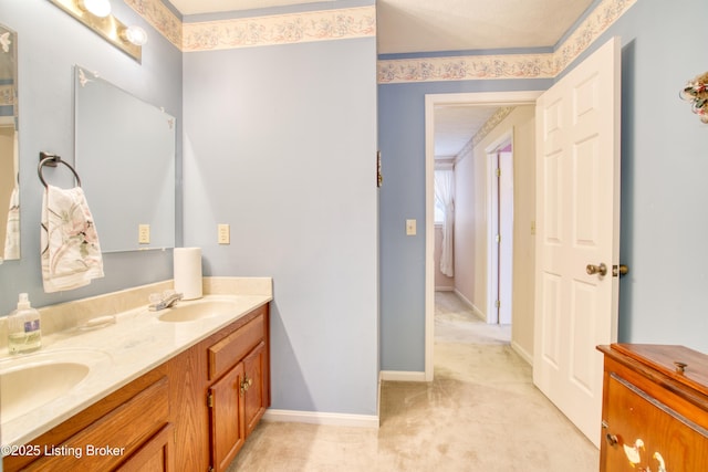 bathroom with vanity