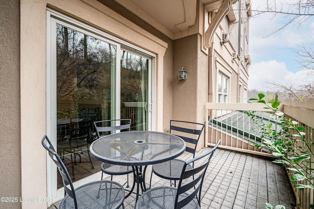 view of balcony