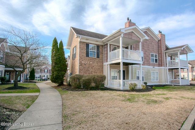 view of home's exterior featuring a lawn