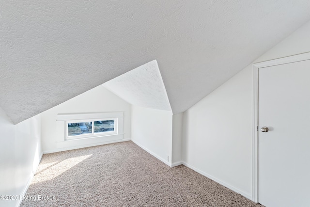 4145 W Muhammad Ali Blvd, Louisville, KY 40212 - additional living space with lofted ceiling, a textured ceiling, and carpet flooring