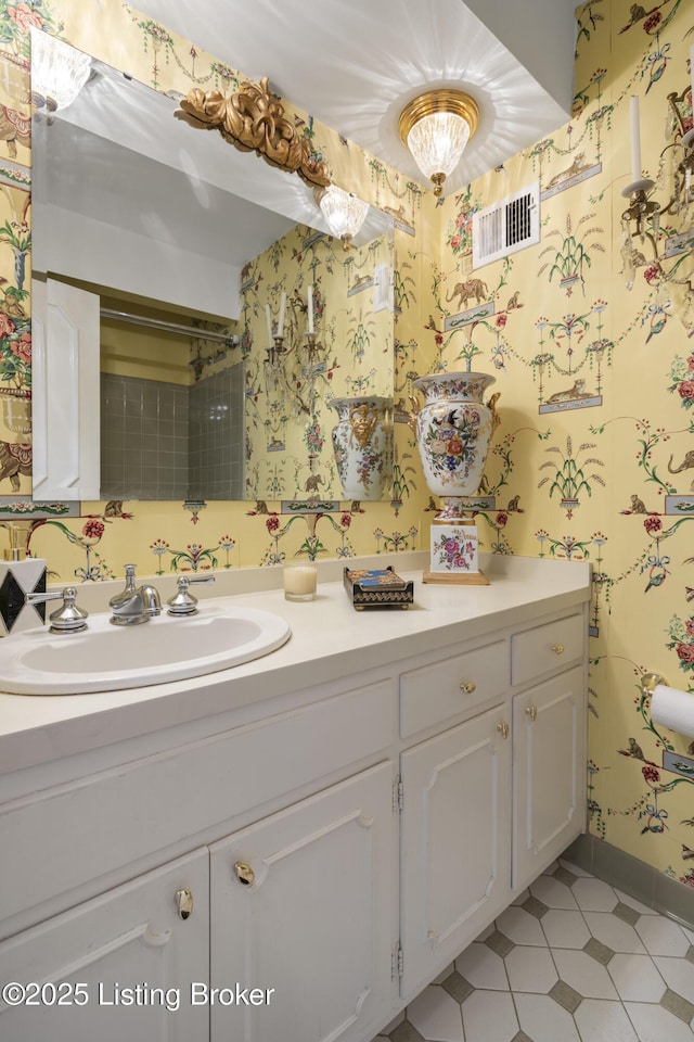 bathroom with vanity