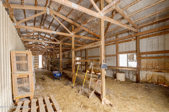 view of horse barn