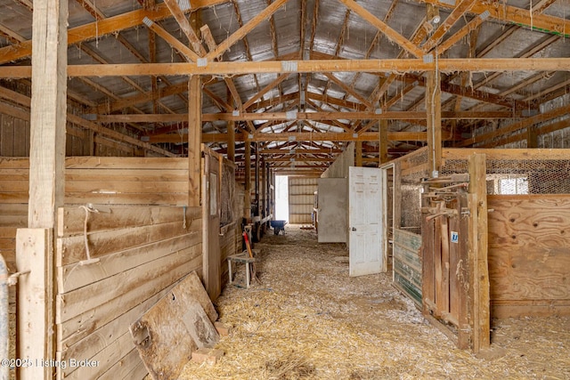 view of horse barn