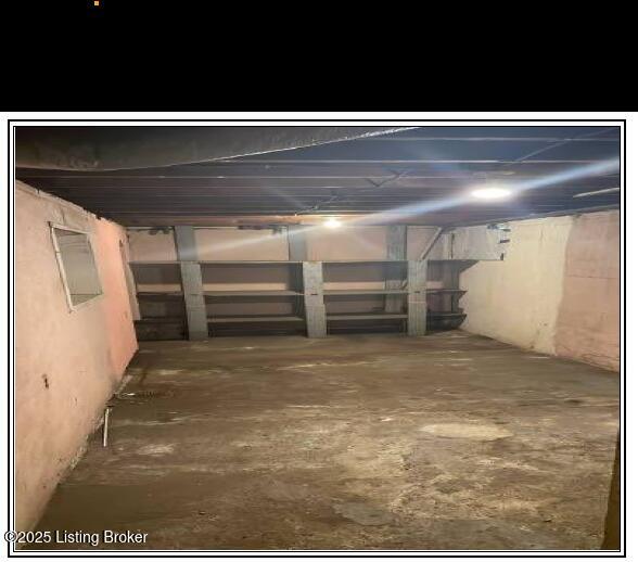 view of basement