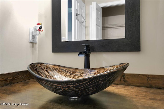 interior details with sink