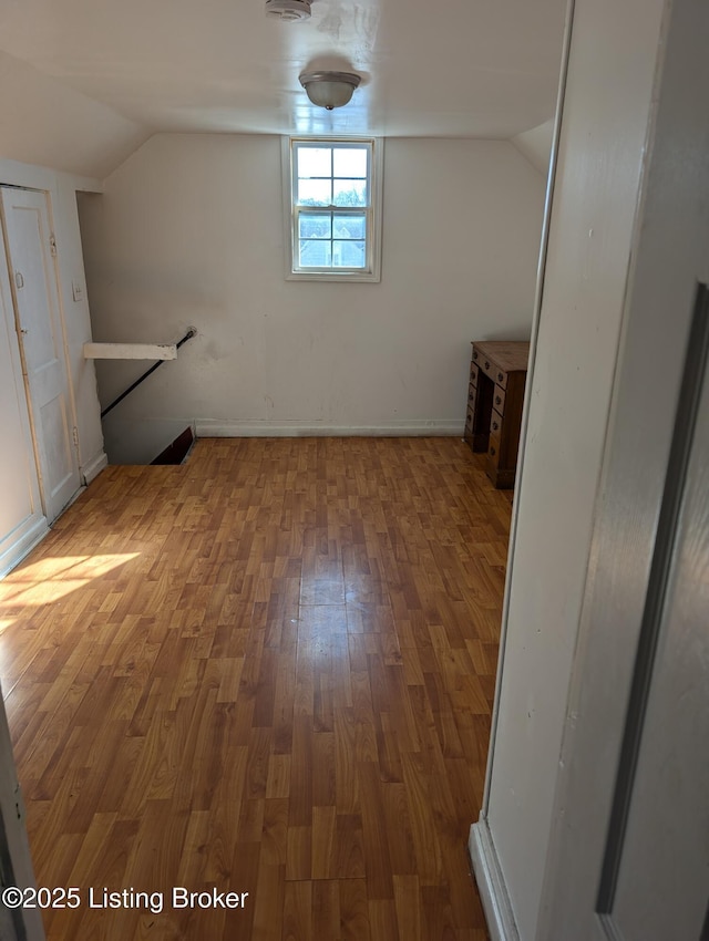 interior space featuring wood-type flooring