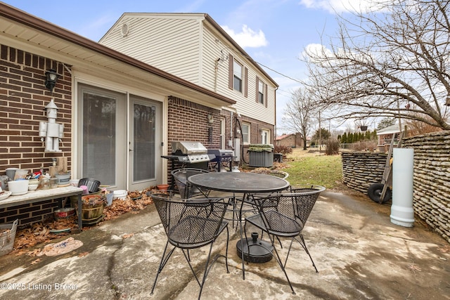 view of patio / terrace featuring area for grilling