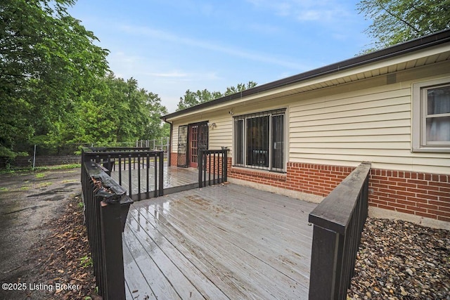 9828 Titan Dr, Louisville, KY 40229 - view of wooden deck