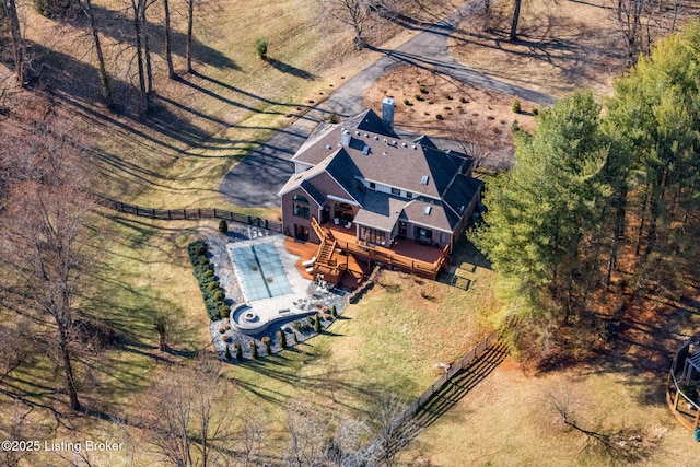 birds eye view of property