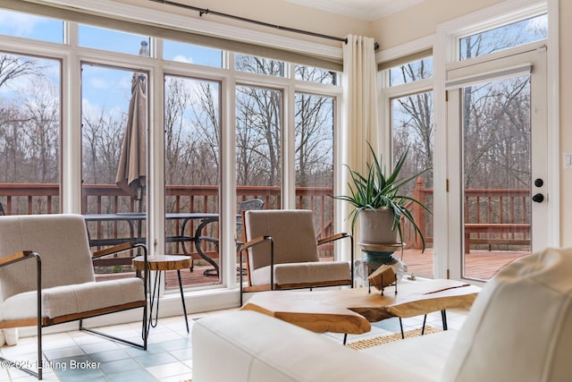 view of sunroom / solarium