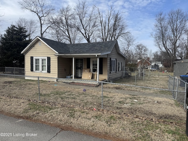 view of front of home featuring a porch