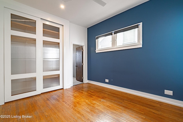 empty room featuring light hardwood / wood-style floors