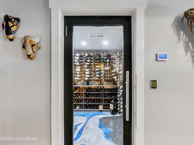 wine area featuring electric panel