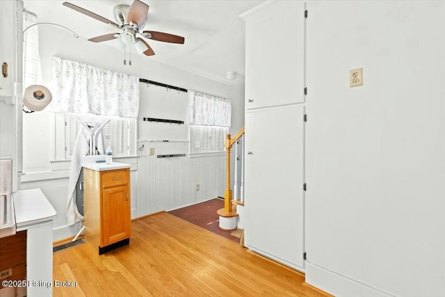 bedroom with light hardwood / wood-style flooring