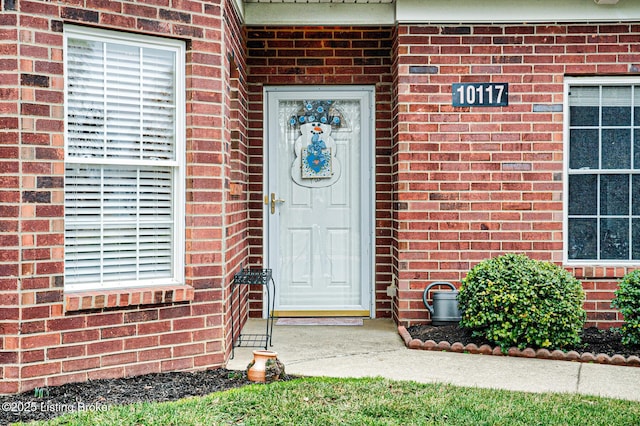 view of exterior entry