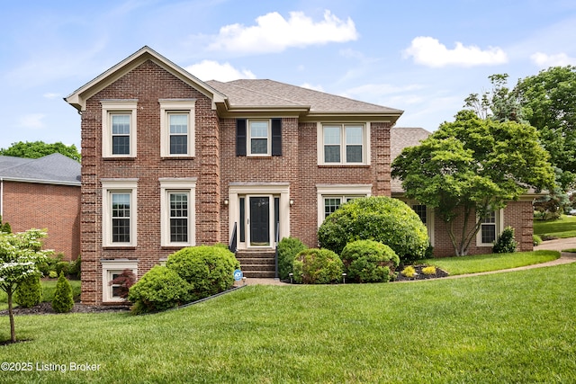 view of front of property with a front yard