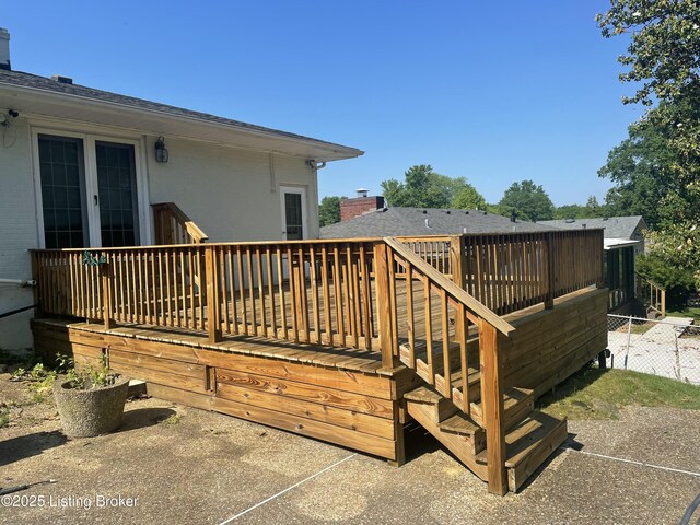 view of deck