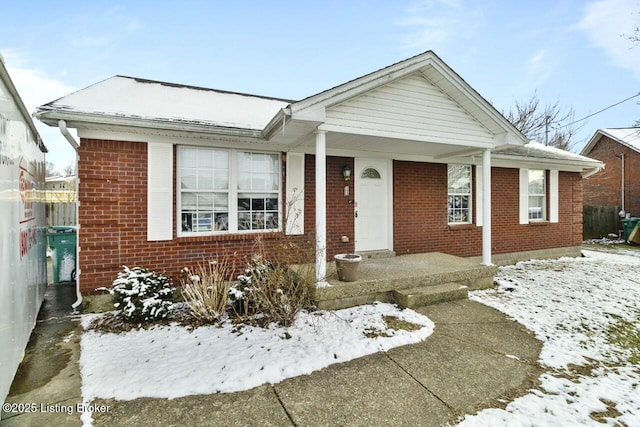 view of bungalow-style home