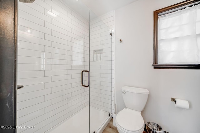 4708 S 3rd St, Louisville, KY 40214 - bathroom featuring toilet and a stall shower