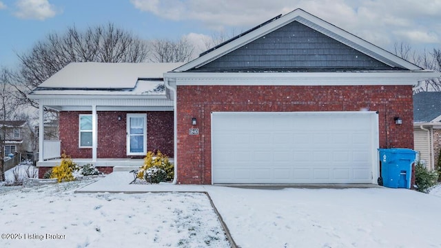 view of front of property with brick siding