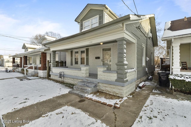 bungalow-style house with a porch