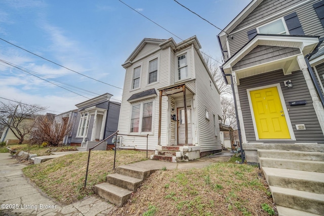 view of front of home featuring entry steps