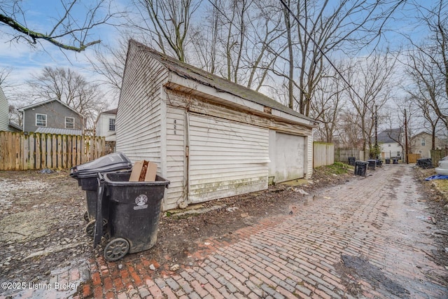 exterior space with fence