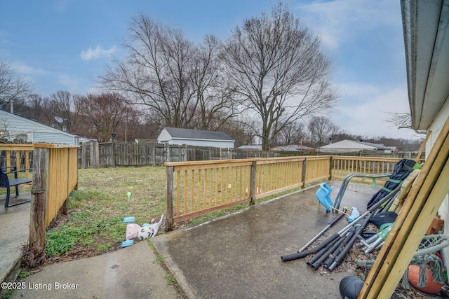 view of patio / terrace featuring a fenced backyard