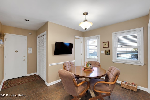 view of dining room