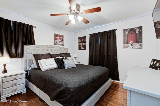 9914 Mccrea Ln, Louisville, KY 40229 - bedroom featuring wood finished floors and ceiling fan